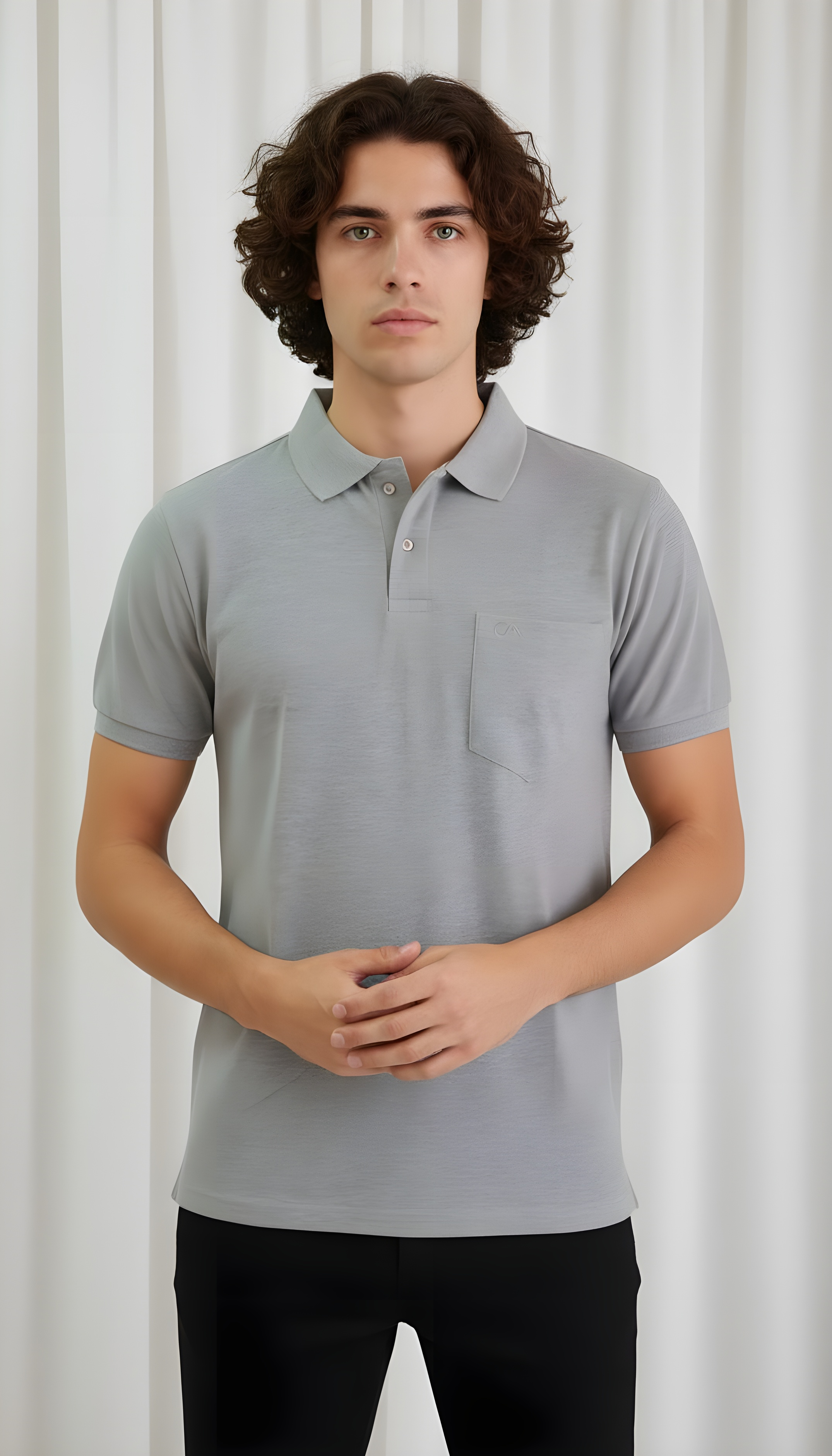 Polo T-shirt Grey