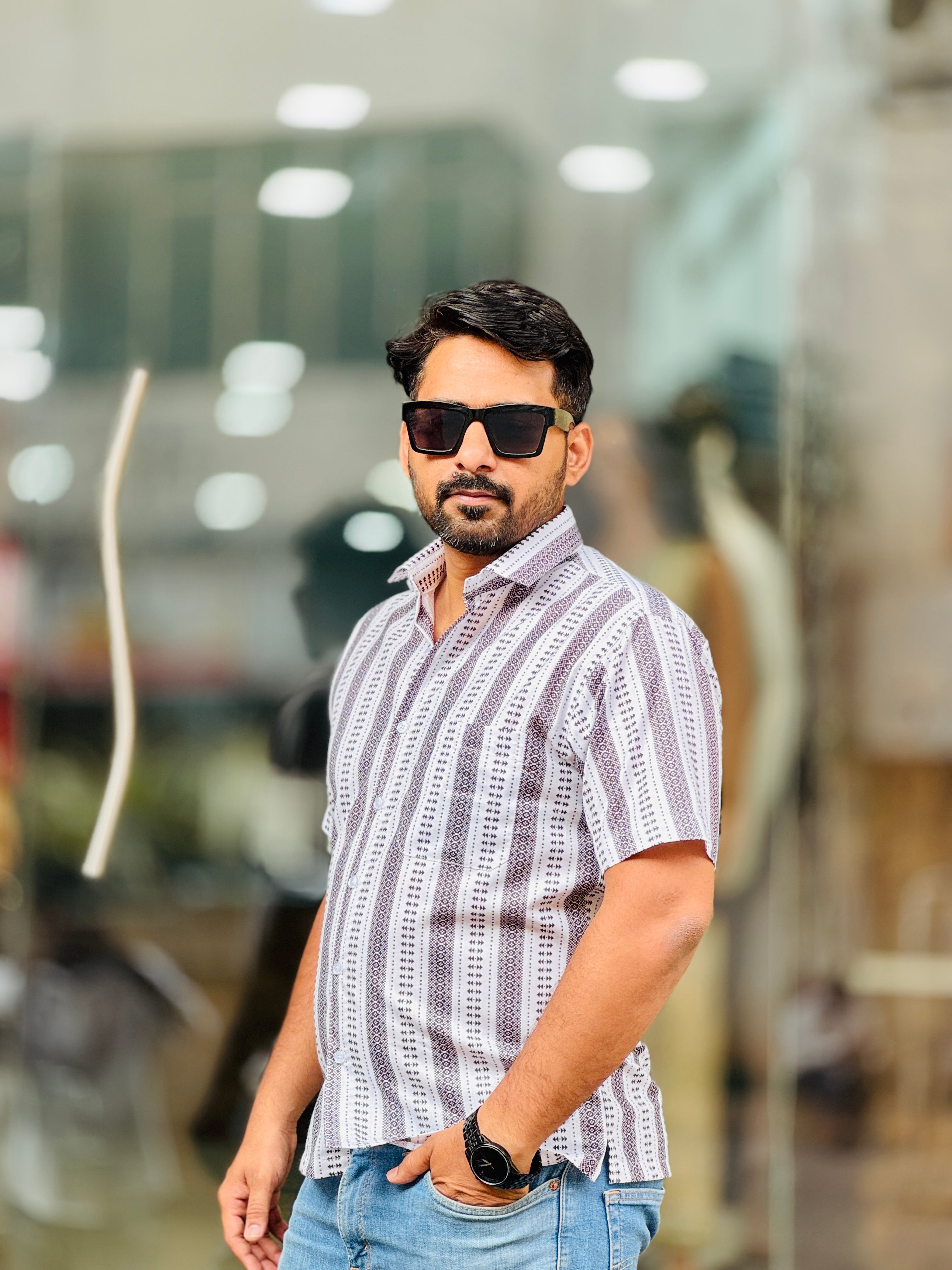 Printed Short Sleeves Shirt