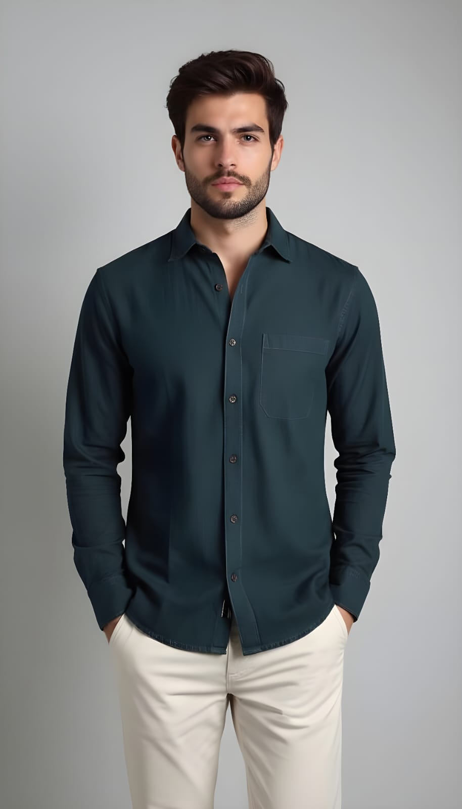 Majestic Green Linen Shirt