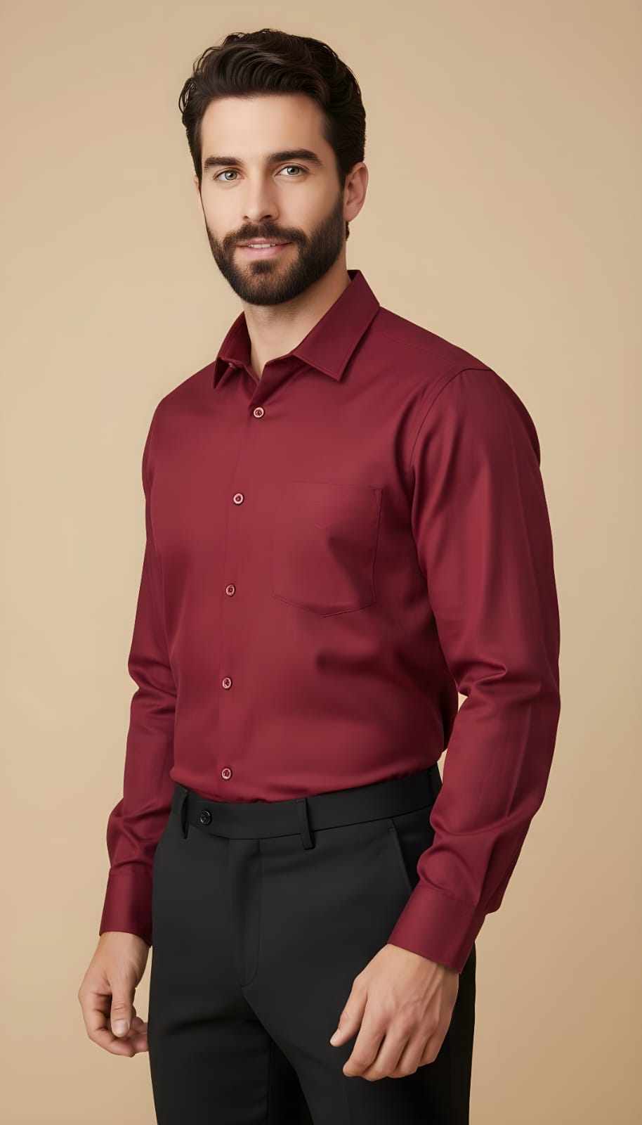 Dark Maroon Shirt