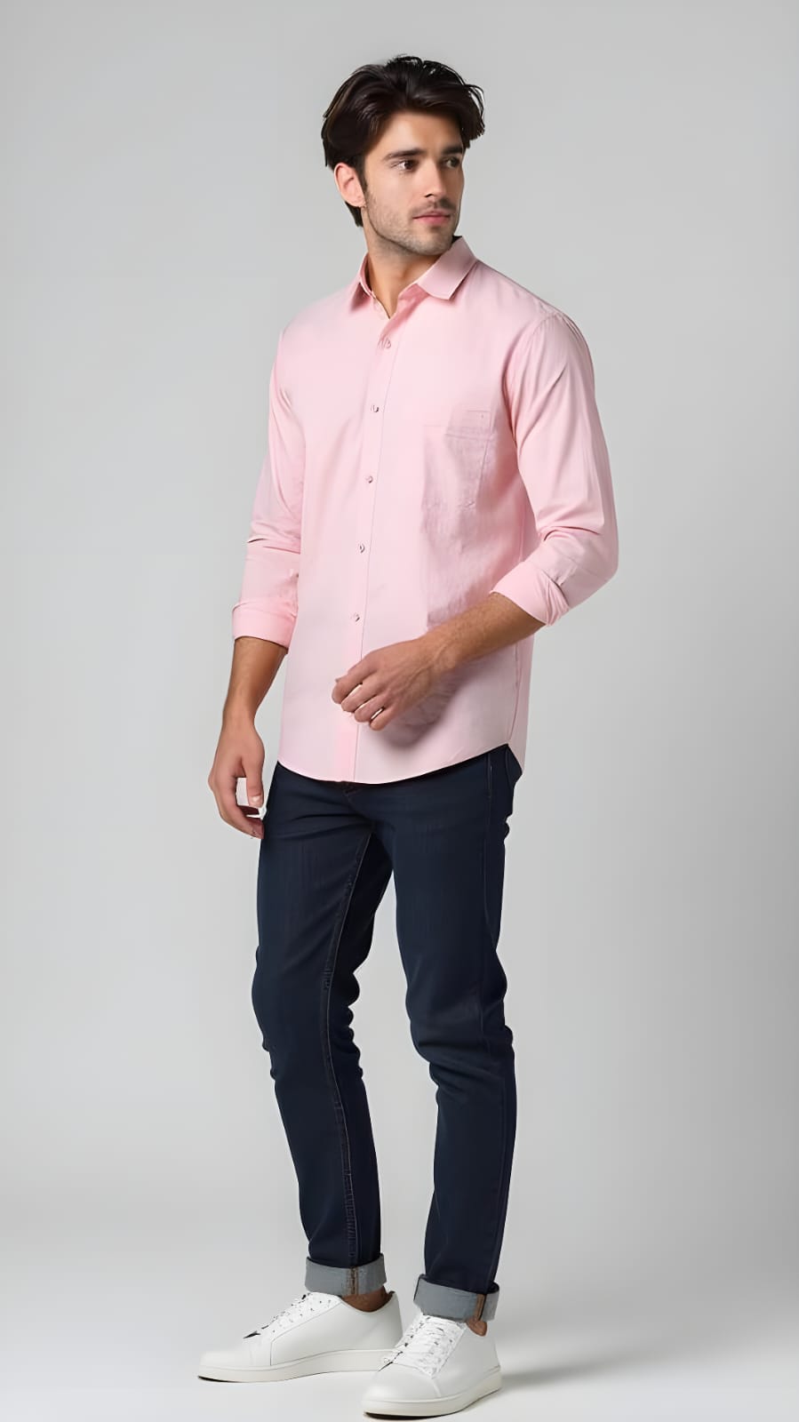 Pink Linen Shirt