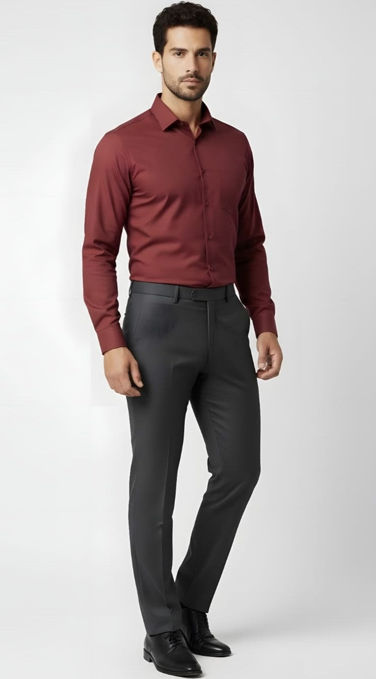 Dark Maroon Shirt