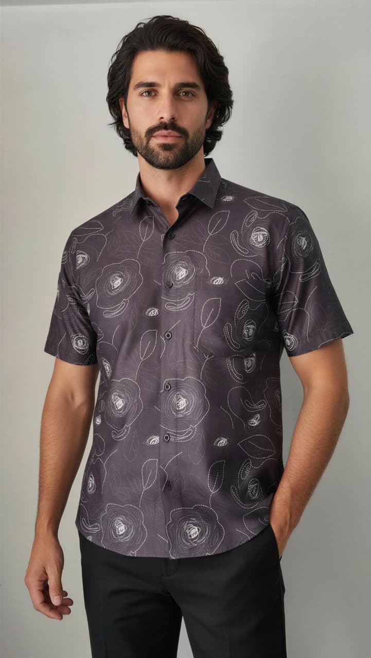 Party Printed Half Sleeves Shirt