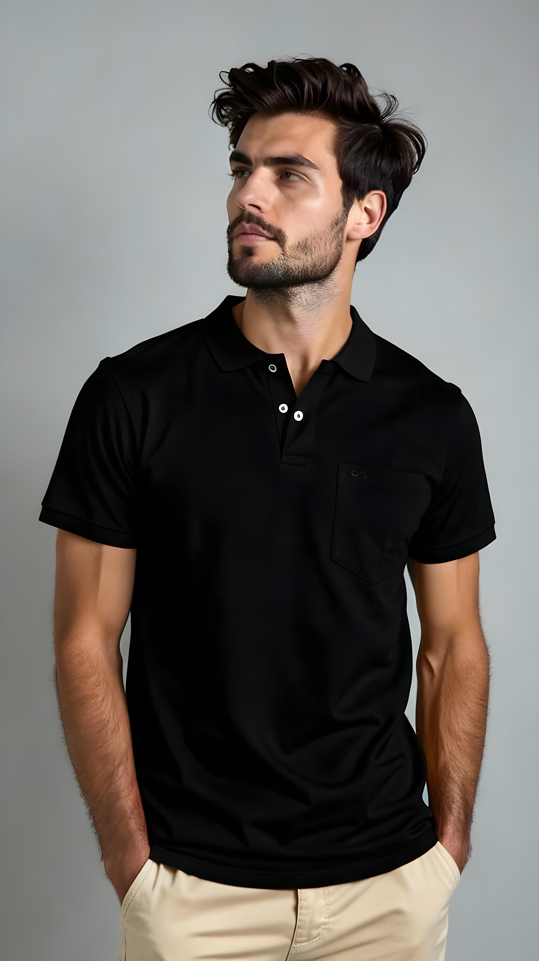 Polo T-shirt Black